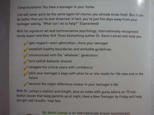Have a New Teenager by Friday - Dr. Kevin Leman