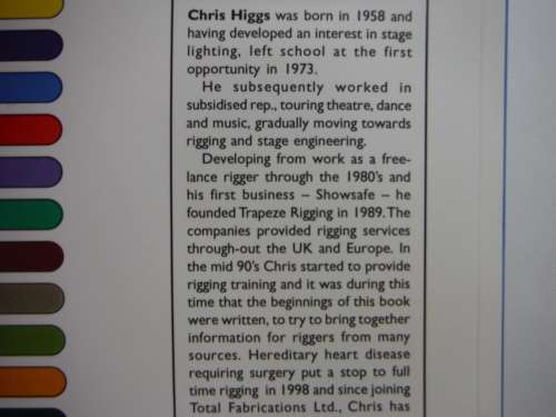 An Introduction to Rigging in the Entertainment Industry - Paperback - Chris Higgs