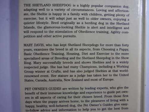 Pet Owner`s Guide to The Shetland Sheepdog - Mary Davis