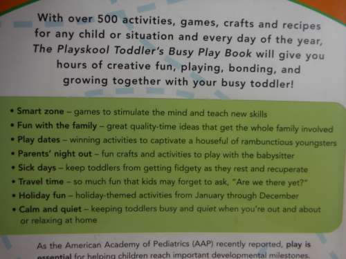 Toddler`s Busy Play Book - Paperback - Robin McClure