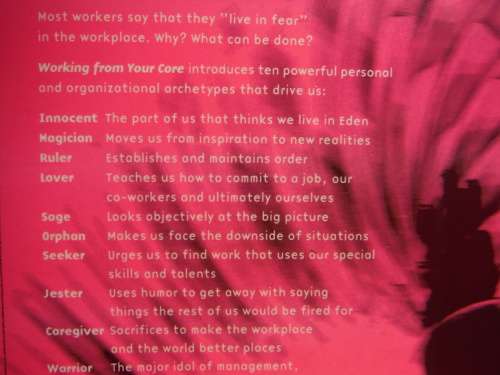 Working from Your Core - Softcover - Sharon Seivert