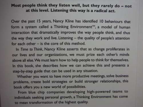 Time to Think : Listening to Ignite the Human Mind