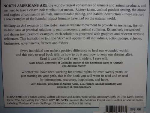 Building an Ark : 101 Solutions to Animal Suffering - Ethan Smith