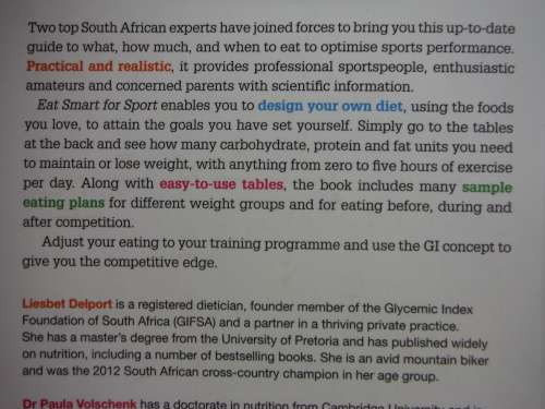 Eat Smart for Sport - Liesbet Delport RD (SA) & Dr Paula Volschenk RD (SA)