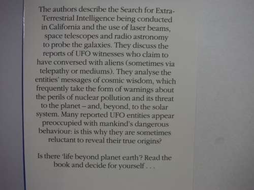 Life Beyond Planet Earth  Man`s Contacts With Space People - Hardcover - Janet and Colin Bord