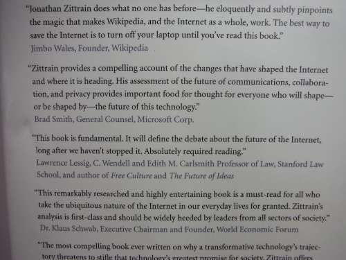 The Future of the Internet and How to Stop it - Hardcover - Jonathan Zittrain