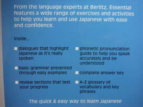 Berlitz : Essential Japanese