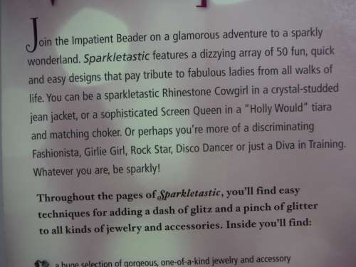 The Impatient Beader : Sparkletastic - Margot Potter