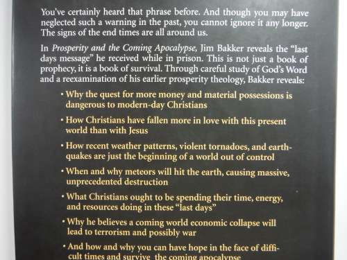 Prosperity and the Coming Apocalypse - Hardcover - Jim Bakker