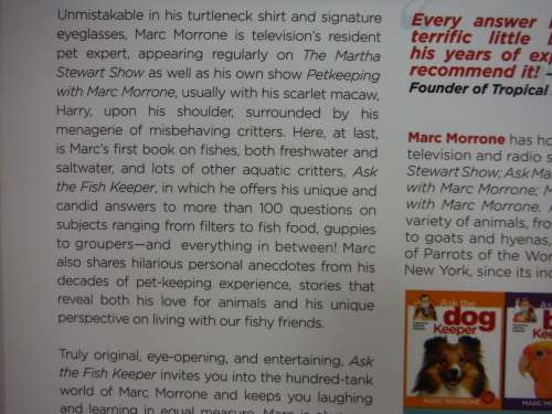 Ask the Fish Keeper - Softcover - Marc Morrone