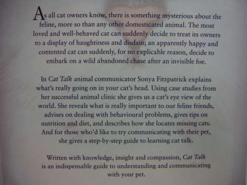 Cat Talk : The Secrets of Communicating With Your Cat - Sonya Fitzpatrick