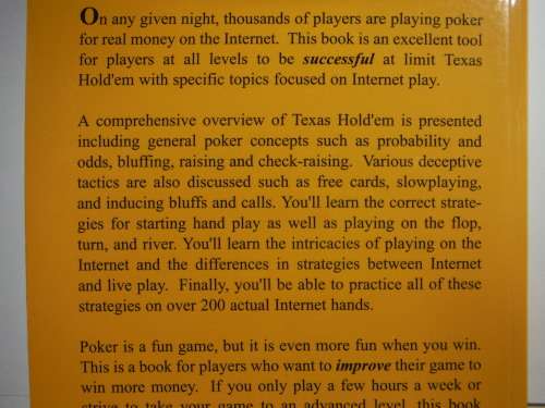Internet Texas Hold`em : Winning Strategies from an Internet Pro - Matthew Hilger