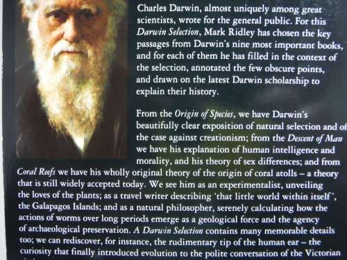 A Darwin Selection - Paperback - Edited by Mark Ridley