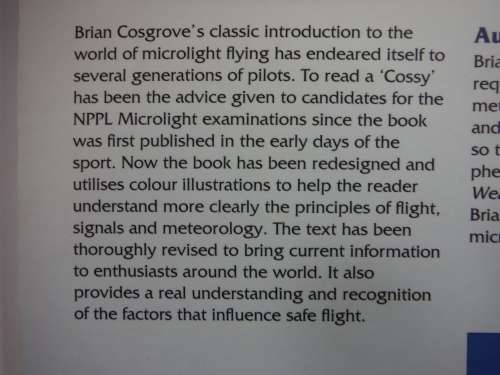 The Microlight Pilot's Handbook : 7th Edition - Brian Cosgrove