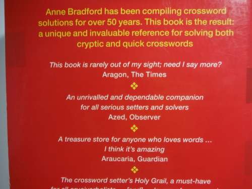 Bradford`s Crossword Solver`s Dictionary - Paperback - 9th Edition - Anne R.Bradford