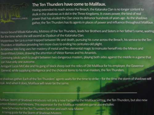 Malifaux Expansion - Storm of Shadows - Wyrd Miniatures - Softcover
