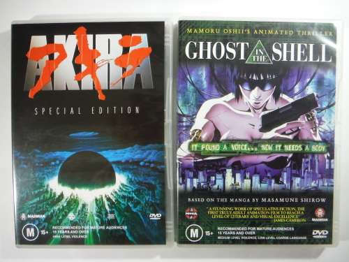A Lot of 6 Anime DVD Movies - Region 4 Discs