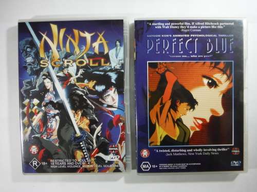 A Lot of 6 Anime DVD Movies - Region 4 Discs