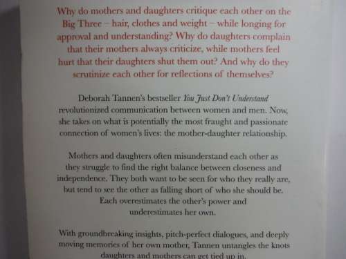 You`re Wearing That? : Understanding Mothers and Daughters in Conversation - Deborah Tannen
