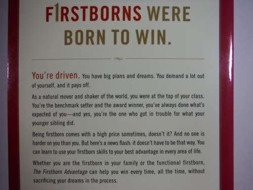 The First Born Advantage  Making Your Birth Order Work for You - Dr Kevin Leman
