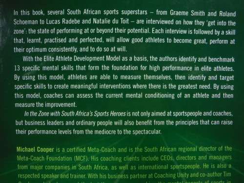 In the Zone  How to Achieve Top Performance in Sport and Life - Paperback - Michael Cooper