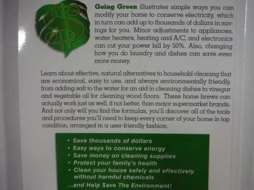 Going Green : 100`s of Money-Saving Ideas - Paperback - Randy Dunford