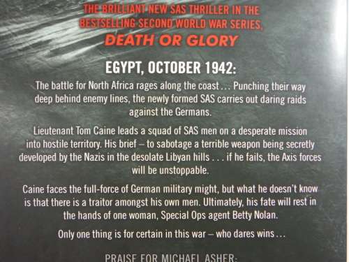 Death or Glory : The Flaming Sword : A Tom Caine SAS Novel - Michael Asher