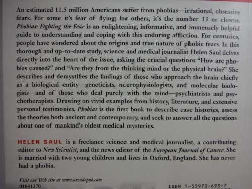 Phobias : Fighting the Fear - Helen Saul