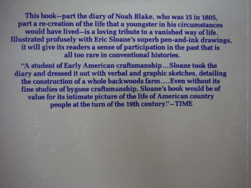 Diary of an Early American Boy : Noah Blake : 1805 - Eric Sloane