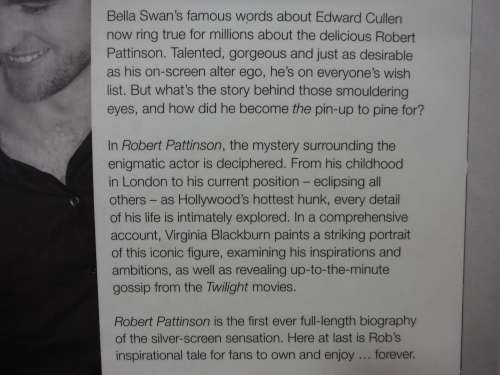 Robert Pattinson The Unauthorized Biography - Virginia Blackburn