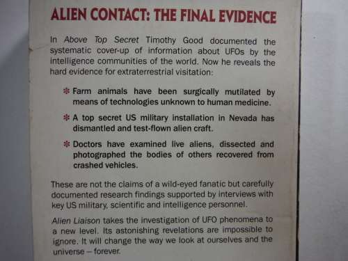 Alien Liaison : The Ultimate Secret - Paperback - Timothy Good