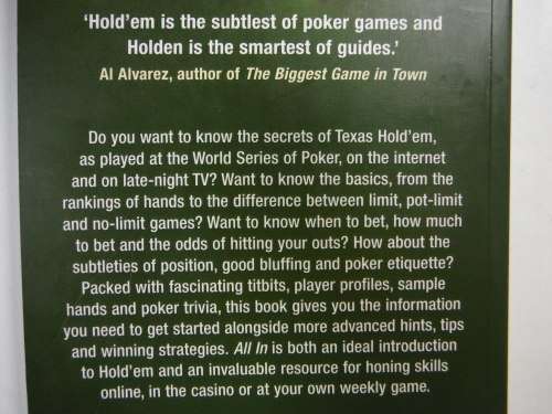 All In : Texas Hold`em as Played on Late-Night TV - Paperback