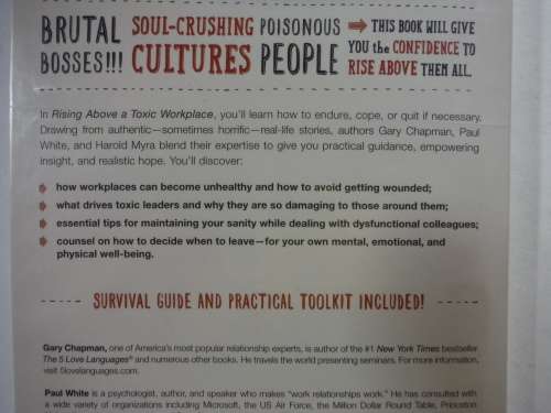 Rising Above a Toxic Workplace - Paperback - Gary Chapman