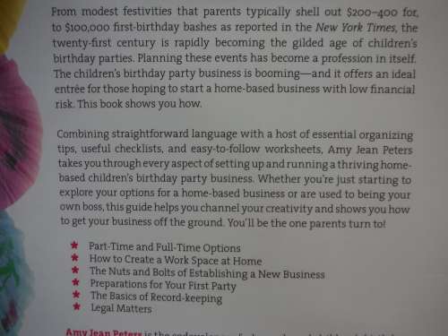 How to Start a Home-based Children`s Birthday Party Business - Amy Jean Peters