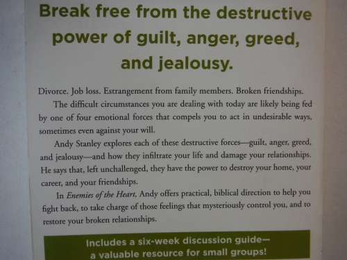 Enemies of the Heart - Paperback - Andy Stanley