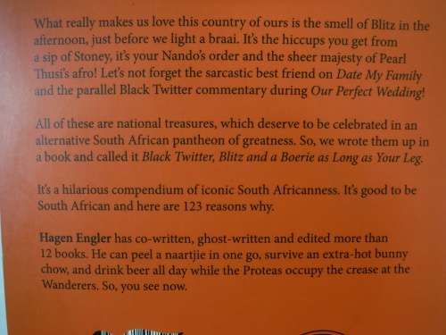 Black Twitter, Blitz and a Boerie as Long as Your Leg - Paperback - Hagen Engler