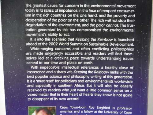 Keeping the Rainbow - Paperback - Roy Siegfried