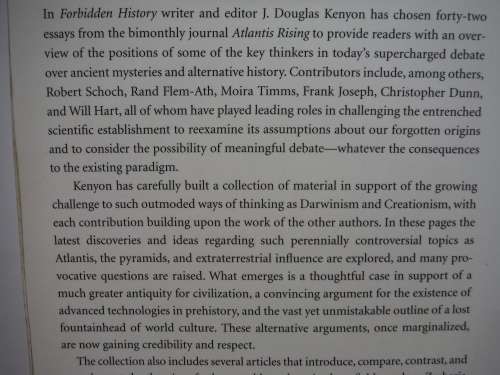 Forbidden History - Softcover - Edited by J. Douglas Kenyon