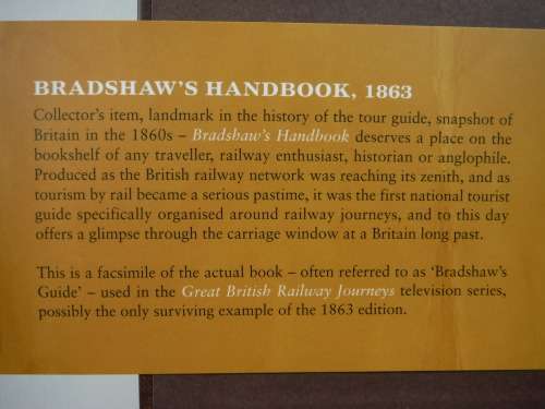 Bradshaw`s Handbook : 1863 - Hardcover