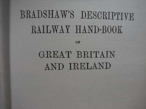 Bradshaw`s Handbook : 1863 - Hardcover