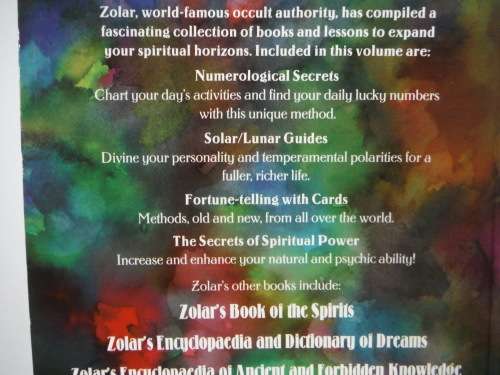 Zolar`s Compendium of Occult Theories and Practices - Paperback - Published in 1988