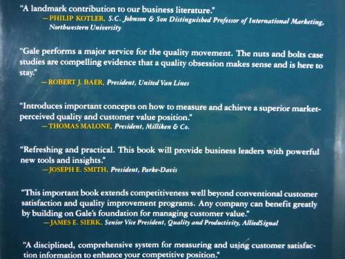 Managing Customer Value - Hardcover - Bradley T. Gale