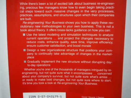 Re-Engineering Your Business - Softcover - Daniel C. Morris - 1993