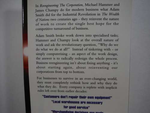 Reengineering the Corporation : A Manifesto for Business Revolution - Michael Hammer