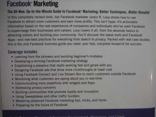 Facebook Marketing : Second Edition - Paperback - Justin R. Levy