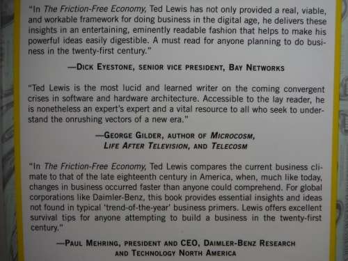The Friction-Free Economy - T.G. Lewis