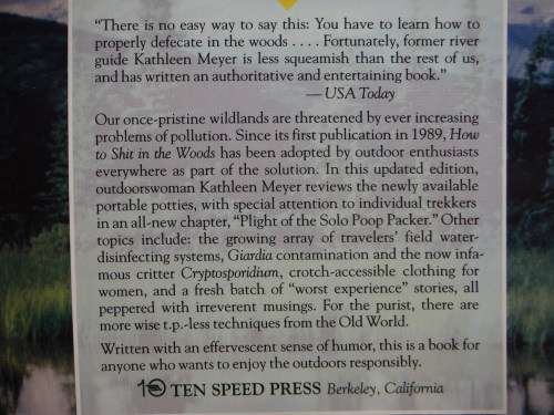 How to Sh!t in the Woods - Paperback - Kathleen Meyer