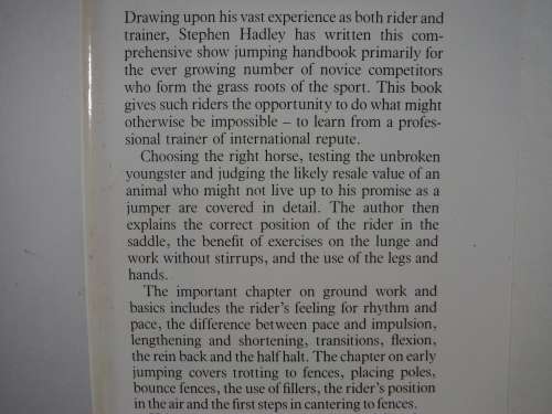 Training the Show Jumper - Hardcover - Stephen Hadley