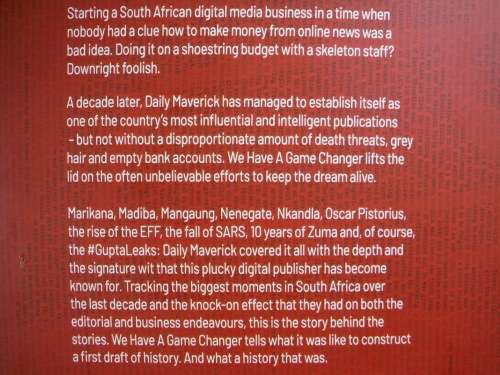 We Have a Game Changer : A Decade of Daily Maverick - Paperback