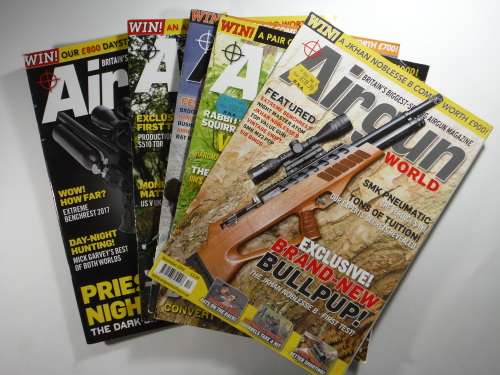 A Lot of 5 Airgun World Magazines : 2016-2017